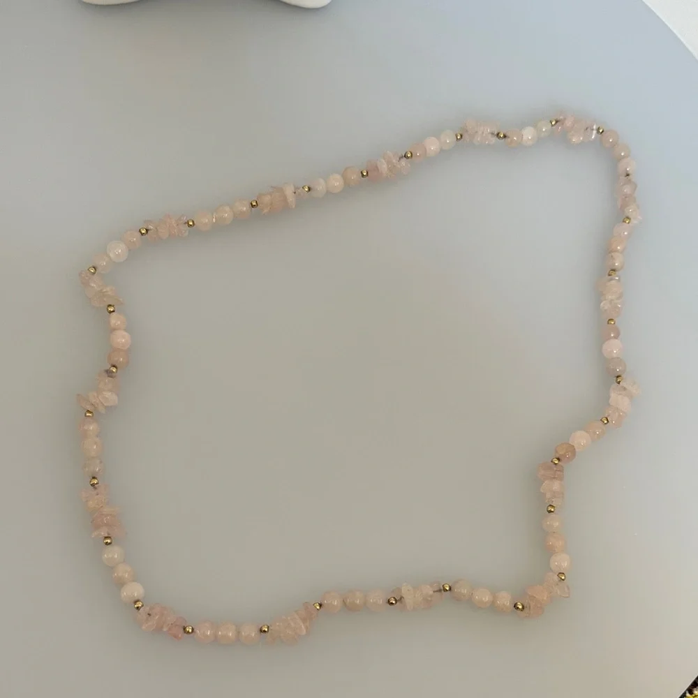 JADE Pink Beaded Necklace